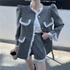 Ruffle Single-breasted Jacket / Shorts