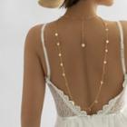 Disc Layered Alloy Backdrop Necklace