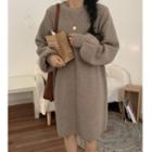 Long-sleeve Pullover Knit Dress