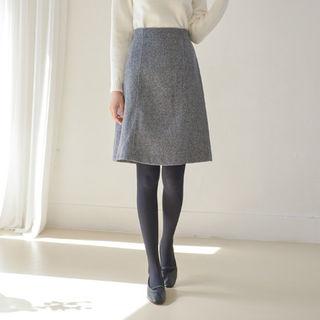 Band-waist M Lange A-line Skirt