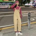 Wide Leg Jumper Pants / Crew Neck Knit Top
