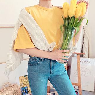 Crewneck Boxy T-shirt In 6 Colors