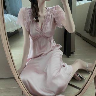 Short-sleeve Night Gown
