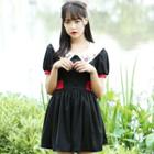 Cosplay Short-sleeve Embroidered Dress