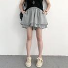 Layered Wide-leg Shorts