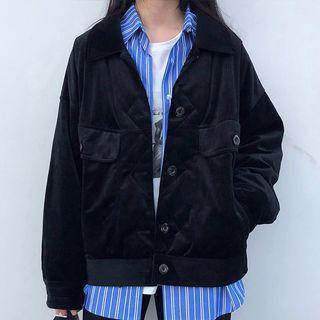 Velvet Buttoned Jacket