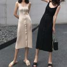 Sleeveless Knit Midi A-line Dress