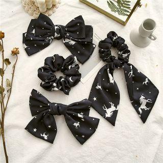 Print Fabric Hair Clip (various Designs) / Scrunchie