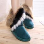 Faux Fur Trimmed Mid-calf Boots