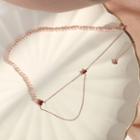 925 Sterling Silver Freshwater Pearl Necklace As Shown In Figure - One Size