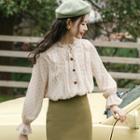Dotted Blouse Champagne - One Size