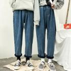 Straight-fit Fleece-lined Jeans