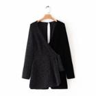 Long-sleeve Velvet Playsuit