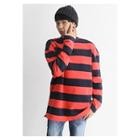 Rugby-stripe Brushed-fleece Lined T-shirt