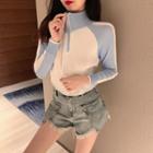 Front-zip Long-sleeve Top