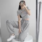 Ultra High-waist Drawstring Sweatpants In 6 Colors