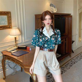 Floral Short-sleeve Shirt / Shorts