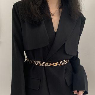 Triangle Chain Waist Belt Black - One Size
