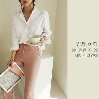 Monotone Boxy Cotton Shirt