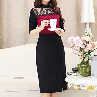 Slit Pencil-cut Skirt