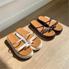 Toe-loop Platform Slide Sandals