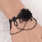 Chain Accent Crochet Bracelet