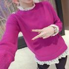 Lace Trim Sweater