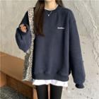 Mock Two-piece Round-neck Wide Top