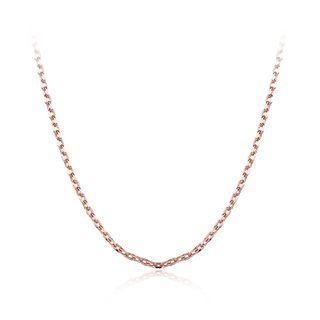 Simple And Fashion Plated Rose Gold Square Necklace Rose Gold - One Size
