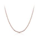 Simple And Fashion Plated Rose Gold Square Necklace Rose Gold - One Size