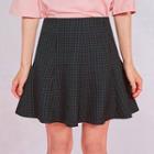 Gingham A-line Mini Skirt