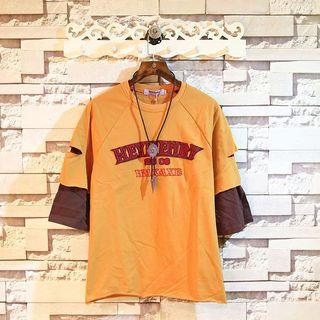 Print Mock Two-piece 3/4-sleeve T-shirt