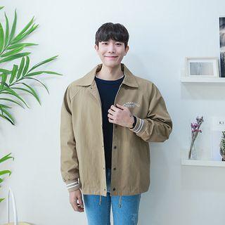 Letter-printed Loose-fit Jacket