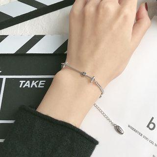 Chain Bracelet S925 - Smiley Face - One Size