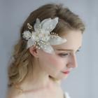 Faux Pearl Floral Headpiece