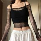 Mesh Cropped T-shirt