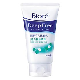 Kao - Biore Deep Free Facial Foam (green & White Double Effect) 100g