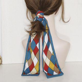 Argyle Narrow Scarf Hair Tie