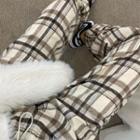 Plaid High-waist Wide Leg Pants Pants - Plaid - One Size