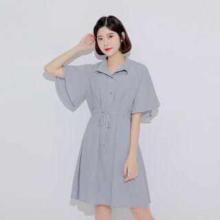 Flutter-sleeve Shirtdress & Slipdress