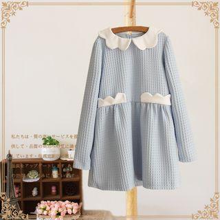 Scallop Collar A-line Dress