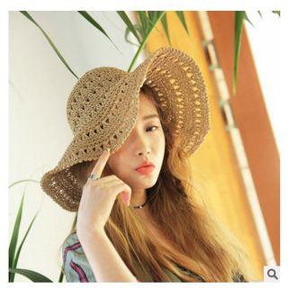 Perforated Straw Hat