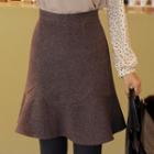 Ruffled Flannel Skirt
