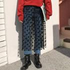 Inset Skirt Jeans