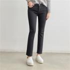 Coral-fleece Lined Straight-cut Pants