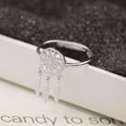 925 Sterling Silver Dream Catcher Open Ring 1 Pc - As Shown In Figure - One Size