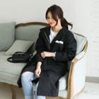 Stand-collar Zip-up Cotton Coat