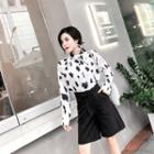 Printed Chiffon Blouse / Dress Shorts
