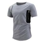 Short-sleeve Zip Detail T-shirt