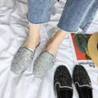 Sequined Loafer Mules